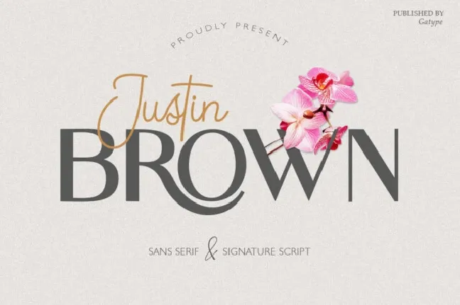 Justin Brown Typeface font