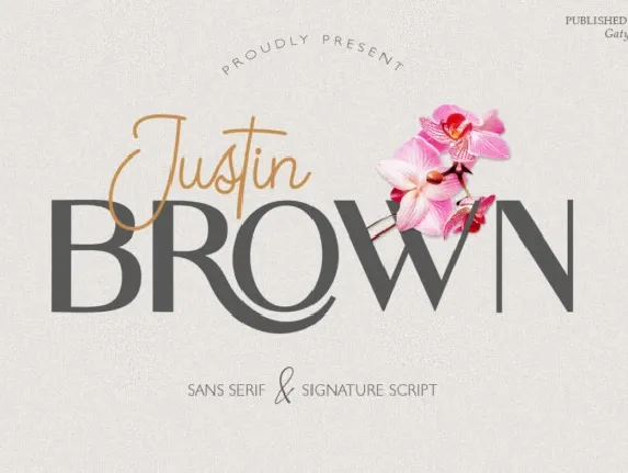 Justin Brown Typeface font