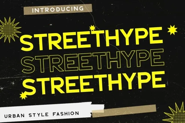 Streethype font