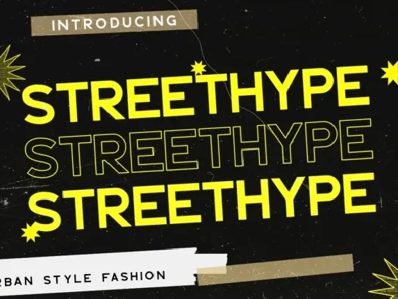 Streethype font