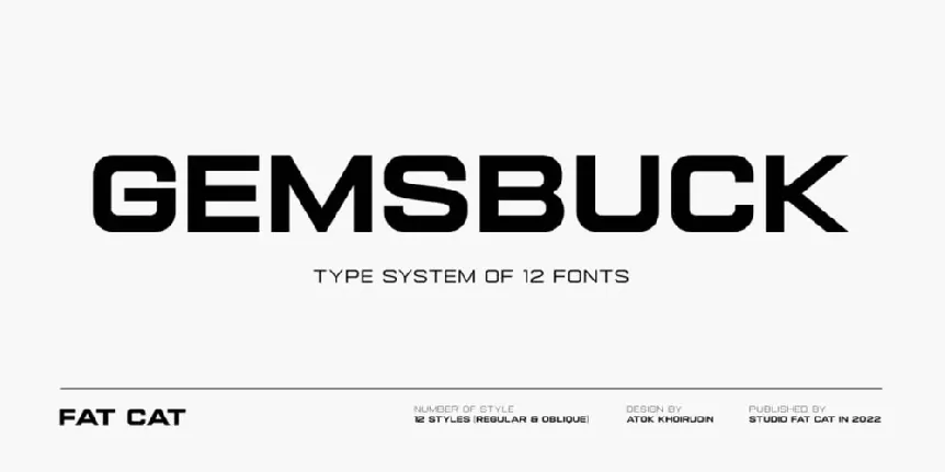 Gemsbuck 01 font