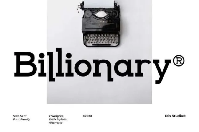 Billionary font