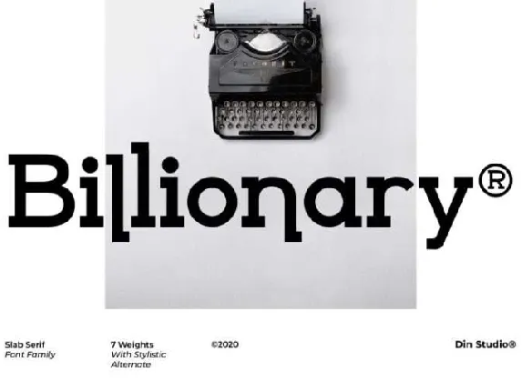 Billionary font