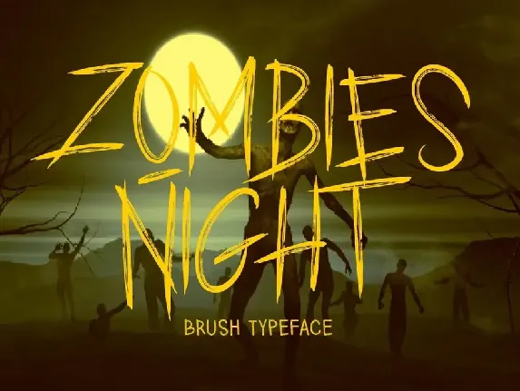 ZOMBIES NIGHT font