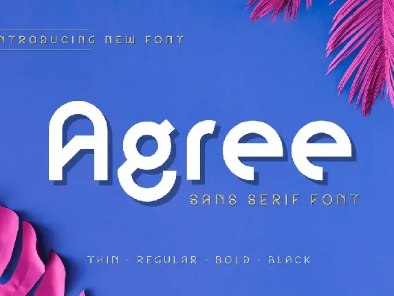 Agree Personal Use font