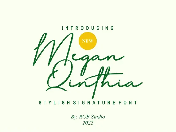 Megan Qinthia font