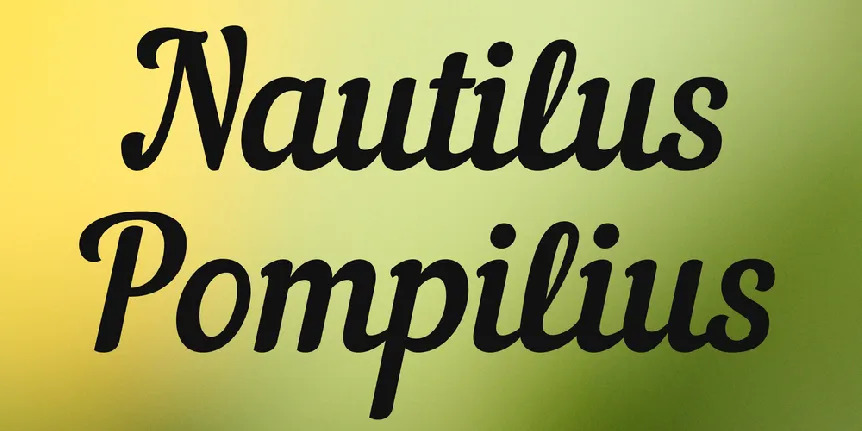 Nautilus Pompilius font