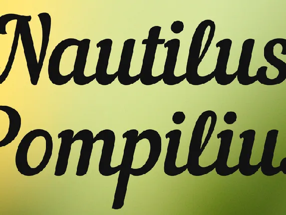 Nautilus Pompilius font