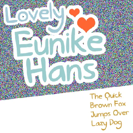 Lovely Eunike Hans font