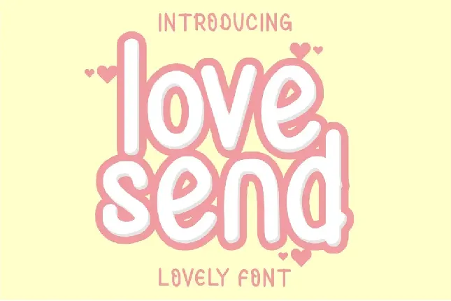 Love Send font