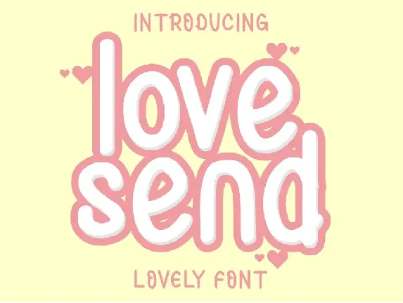 Love Send font