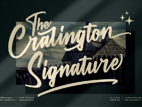 The Cralington Signature font