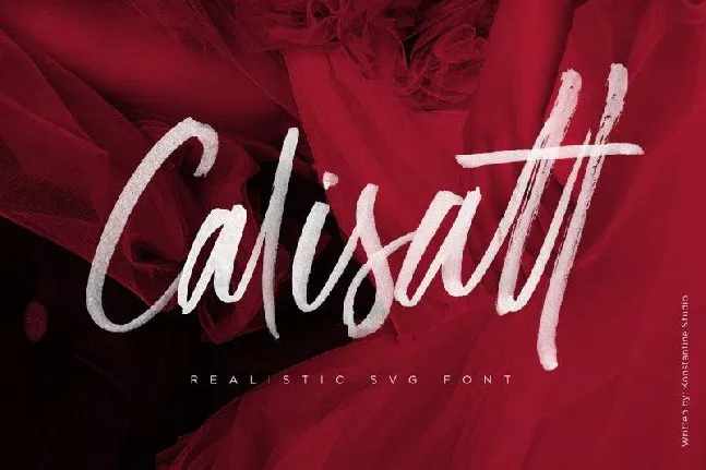 Calisatt Brush SVG font