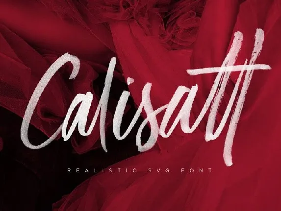 Calisatt Brush SVG font