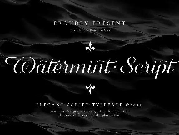 Watermint Script font