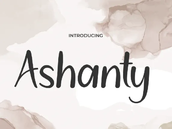 Ashanty font