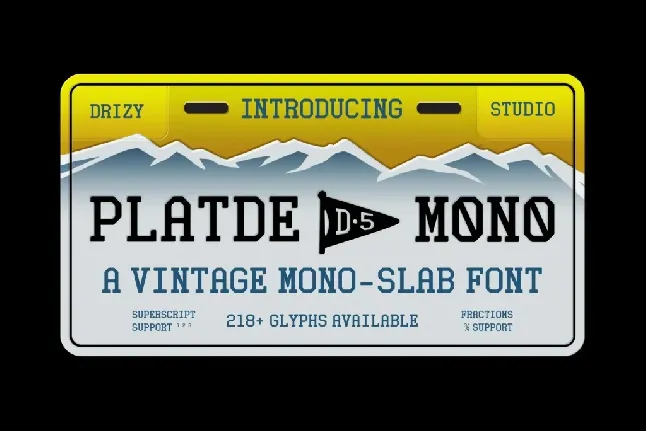 Platde Demo font