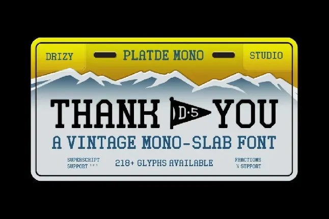 Platde Demo font