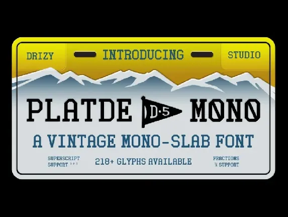 Platde Demo font