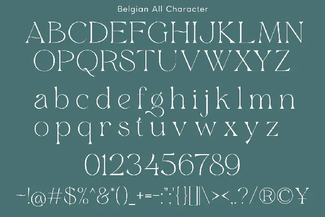 Belgian font