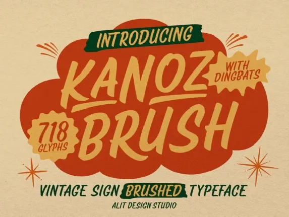 Kanoz Brush font