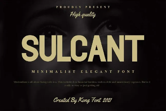 Sulcant font