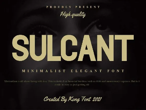 Sulcant font