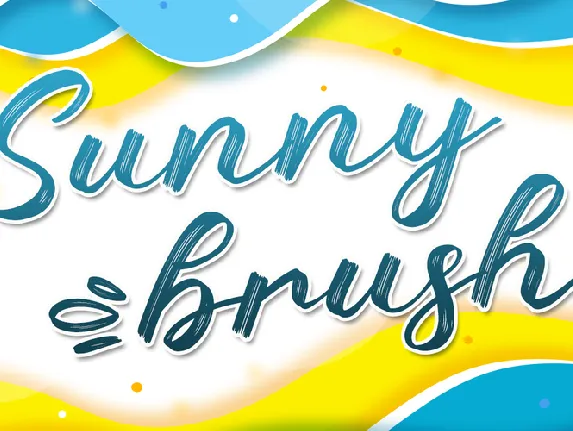 Sunny Brush font