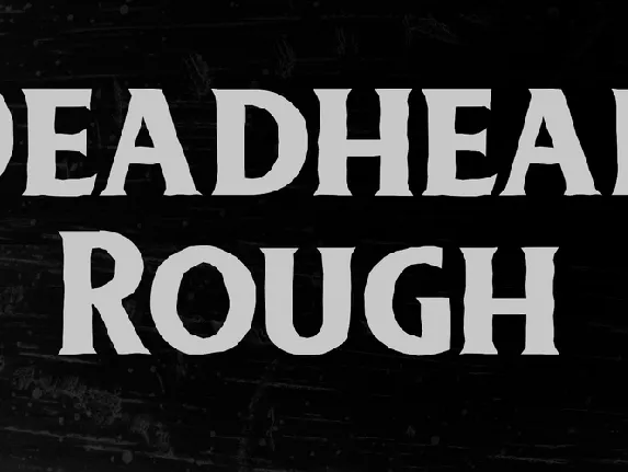 Deadhead Rough font