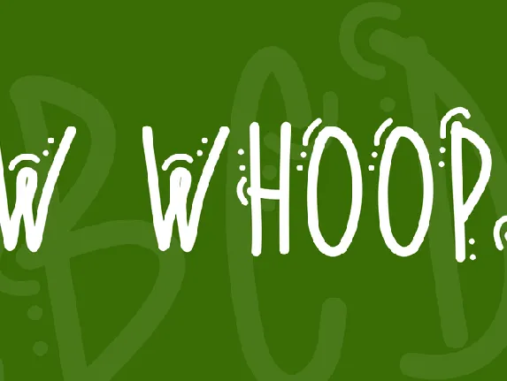 PW Whoops font