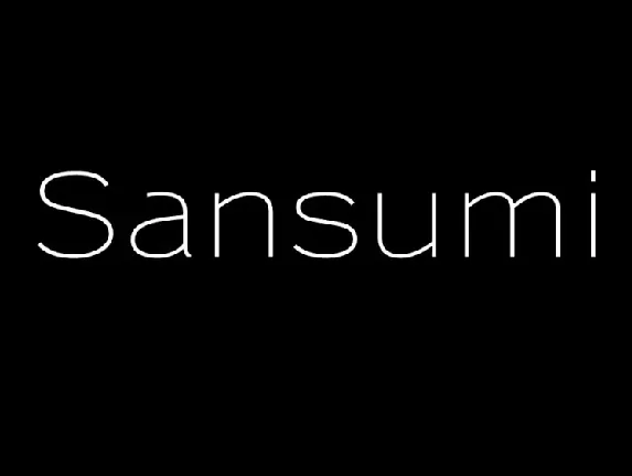 Sansumi font