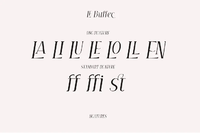 Free LE Buffec font