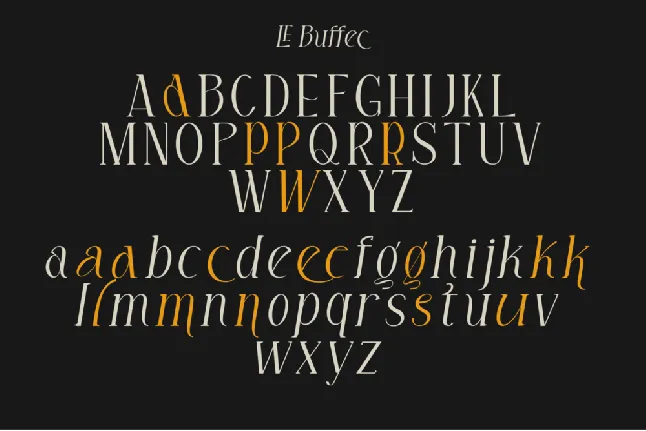 Free LE Buffec font