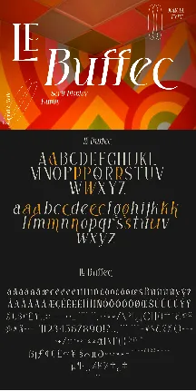 Free LE Buffec font