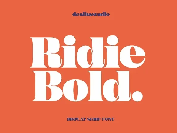 Ridie font