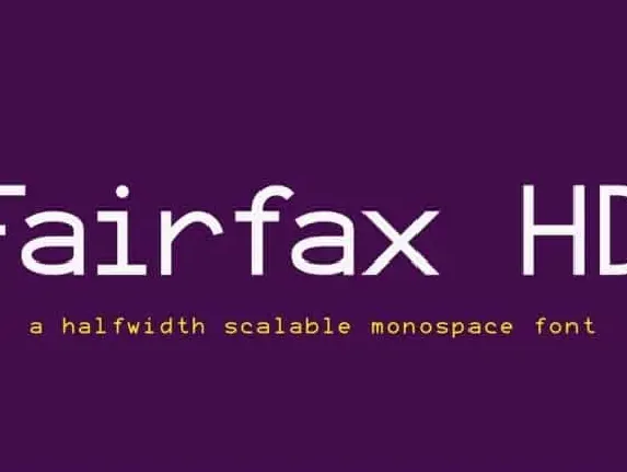 Fairfax HD Sans Serif font