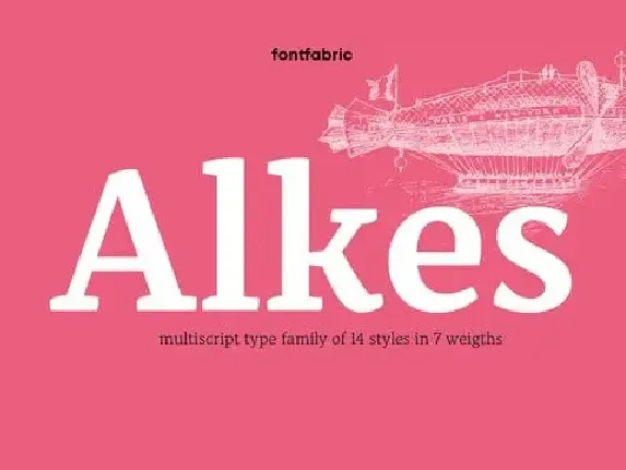 Alkes Serif Demo font