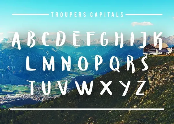 Troupers font