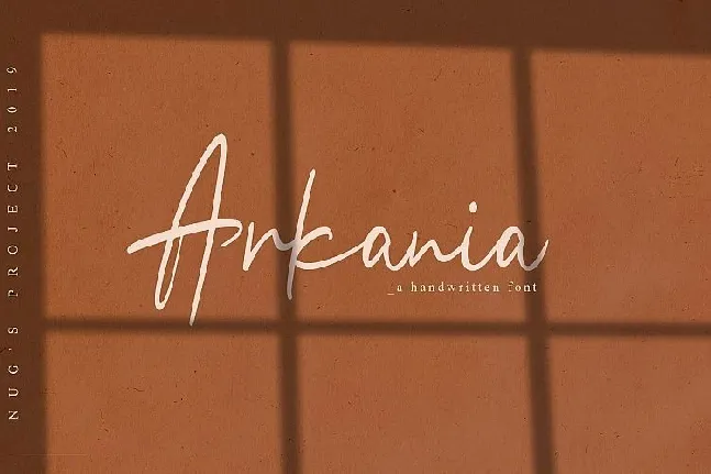 Arkania Handwritten font