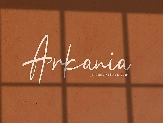 Arkania Handwritten font