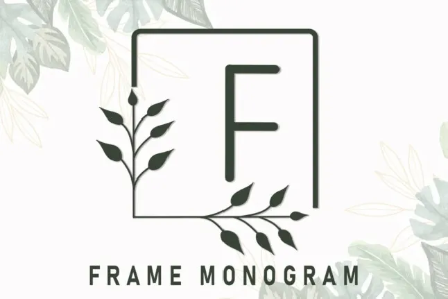 Frame Monogram font