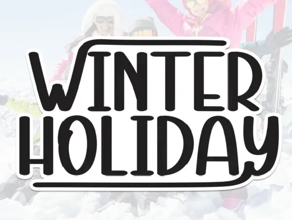 Winter Holiday Display font