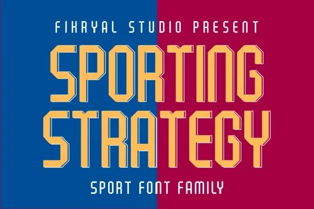 Sporting Strategy Family font