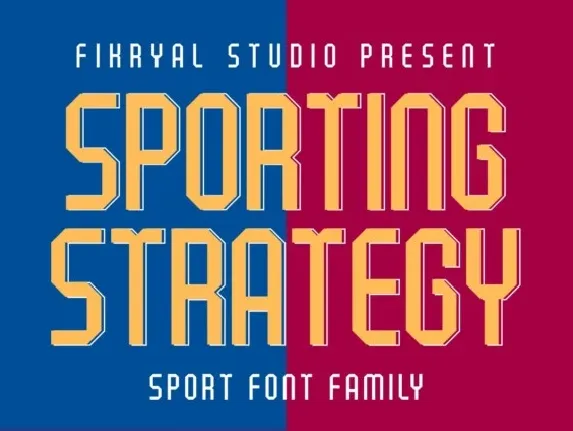 Sporting Strategy Family font