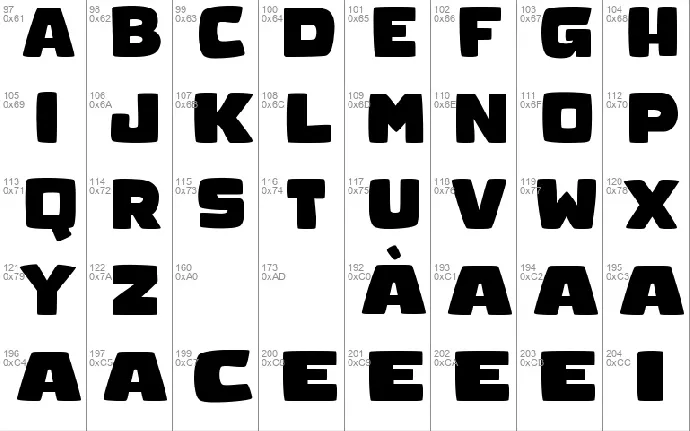 CHUCKLESOME font