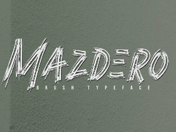 Mazdero font