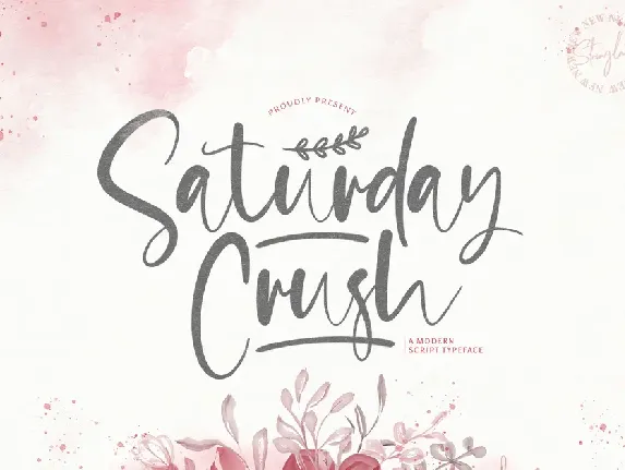 Saturday Crush font