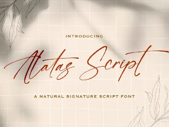 Alatas Script font