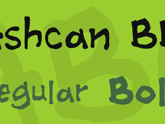 Ashcan BB font