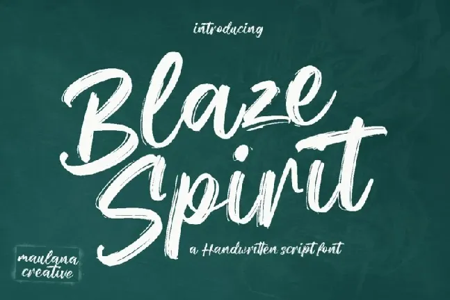 Blaze Spirit font